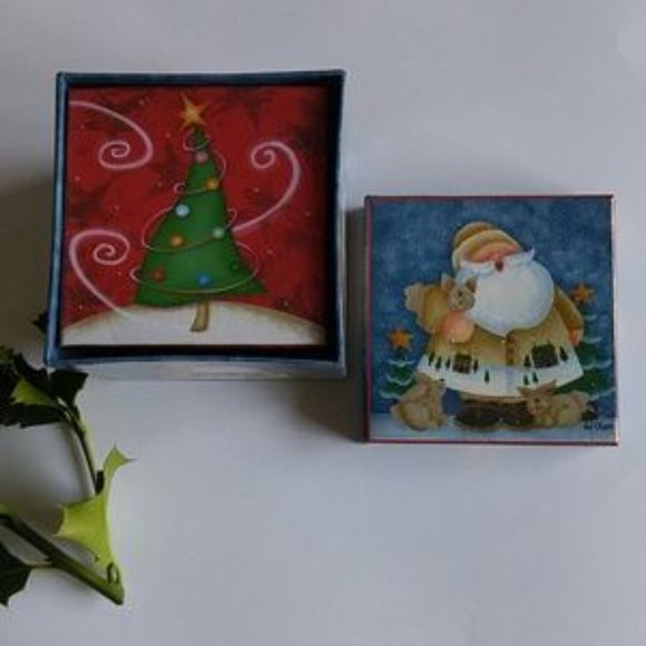 Nesting Christmas Boxes, 3 boxes - Picture 2 of 7